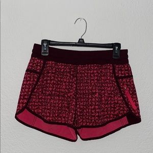 Lululemon Pink Running Shorts